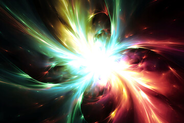 Poster - fusion of cosmic energy abstract background