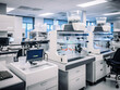 A modern and immaculate laboratory featuring cutting-edge technology and advanced equipment.