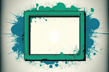 Poster - Grunge background with frame for your design