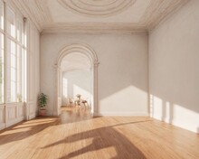 An Intimate Victorian Patio In The Heart Of Paris, France Generative Ai