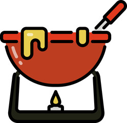 Poster - Cheese fondue icon