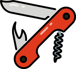 Poster - Swiss army knife icon