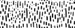 © Eli Berr - Seamless abstract hand drawn polkadot stripes doodle drawing pattern overlay. Trendy black ink pen wonky polka dot lines textile design illustration on white background.