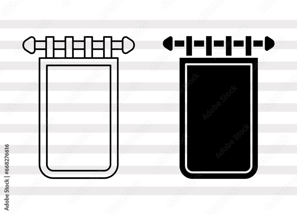 Banner SVG, Banner Silhouette, Scallop Banner Svg, Bunting Banner Svg, Birthday Banner Svg, Banner Bundle