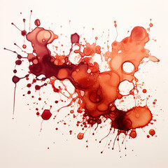 Wall Mural - White Background with Grunge Elements and Colorful Drip