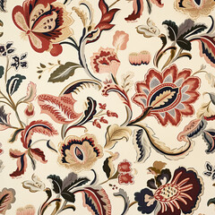  Seamless traditional Indian motif pattern