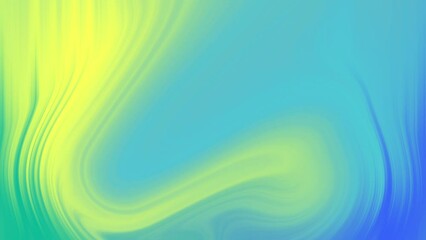 Wall Mural - Animated blue yellow fluid background. Colorful liquid gradually changes. Bright smooth gradient animation.