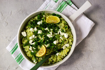 Wall Mural - Rice and cabbage in sauce. Greek Lahanorizo.style hugge