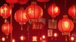 January 22, Chinese New Year, Spring Festival, Red Lanterns