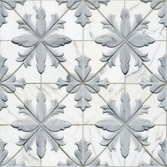 Poster - Classic Carrara Marble Pattern