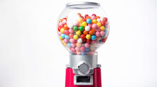 Carousel Gumball Machine. Glass Gum Ball Dispenser. Coin Bank. Bubblegum Machines. Generative Ai