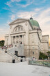 Beautiful view of Saint Joseph's Oratory of Mount Royal in Montreal, Canada