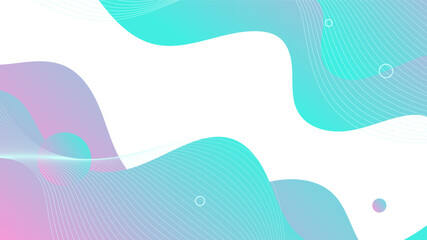 Wall Mural - Modern Abstract Background with Waves Fluid Liquid Motion and Pink White Blue Gradient Color