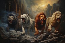 The Vision Of The Four Beasts In The Book Of Daniel.