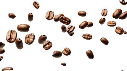 Wall Mural - Coffee beans  isolated.cut-out png.