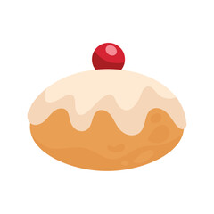 Sticker - jewish sufganiyot sweet