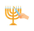 © djvstock - hanukkah menorah isolated