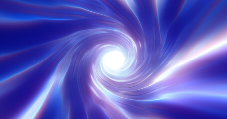Wall Mural - abstract purple blue tunnel twisted swirl of cosmic hyperspace magical bright glowing futuristic hi-