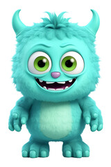 Wall Mural - A Happy cute baby monster clipart png sublimation