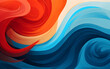 A swirly background of bold colours, this fluid digital art piece showcases dynamic waves and gradients, perfect for modern designs. Widescreen, wide, 16:10