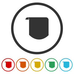 Sticker - Price tag Labels Tag icon. Set icons in color circle buttons