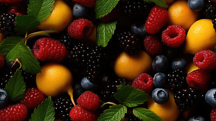 Assorted different summer tropical fresh raw fruits and berries. Clean eating, healthy lifestyle, diet and vitamin concept. Top view flatlay white table background.