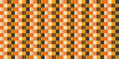 Poster - Pixel mesh texture. A pattern of cubes, alternating and with lines.
