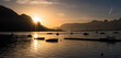 Sonnenaufgang am Wolfgangsee in Sankt Gilgen