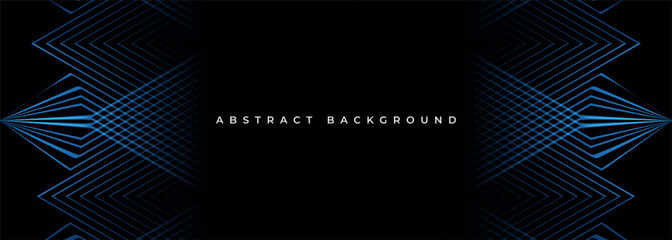Wall Mural - black abstract modern background with blue stripes texture concept banner design. vector illustratio