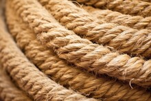 Close-up Of Jute Twines Before Being Turned Into Espadrille Soles