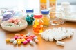 collection of vitamins and supplements for children
