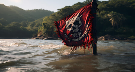 Poster - Old Pirate Flag