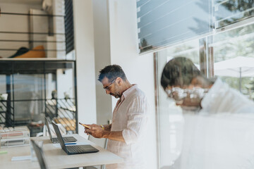two it nomads working in co-working place and programming