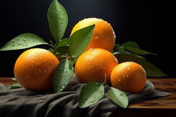 Wall Mural - Orange fruit.