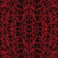 red background