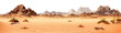 Desert with barren sands and rugged terrain, cut out