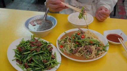 Canvas Print - Traditional Taiwanese cuisine in the local food shop