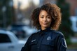 A woman security or law enforcement officer. Concept of top in demand profession. Portrait