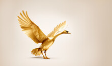 Golden Goose Taking Flight