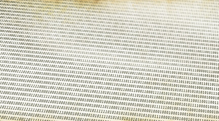 Wall Mural - binary code abstract white background