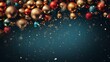 © BajimBa - Christmas holiday background with space to copy.