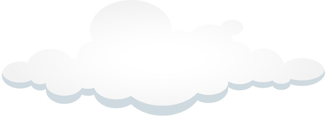 Wall Mural - Abstract vector background of white cloud in sky