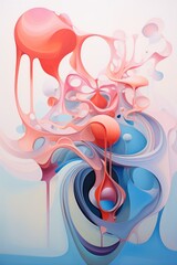 Poster - Organic Shapes in Abstract Art