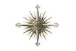 Compass Rose Engraving on Antique White Background