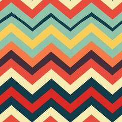 Sticker - Tilable Chevron Pattern for Backpacks: A Seamless Design