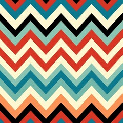 Sticker - Tote Bags' Chic Chevron Pattern: A Seamless, Tilable Design