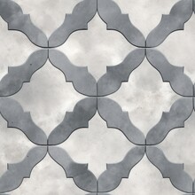 Seamless Quatrefoil Pattern With Concrete Texture.