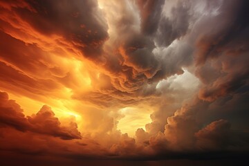 Canvas Print - Intense Sky and Clouds