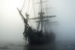 Fog-shrouded Ghost Ship Haunts Waters