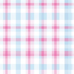 Wall Mural - Seamless Gingham Baby Outfit Pattern, Perfect for Your Little One's Wardrobe.